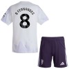 Camisola + Calções Manchester United Bruno Fernandes 8 Criança Equipamento 2ª 2025-26